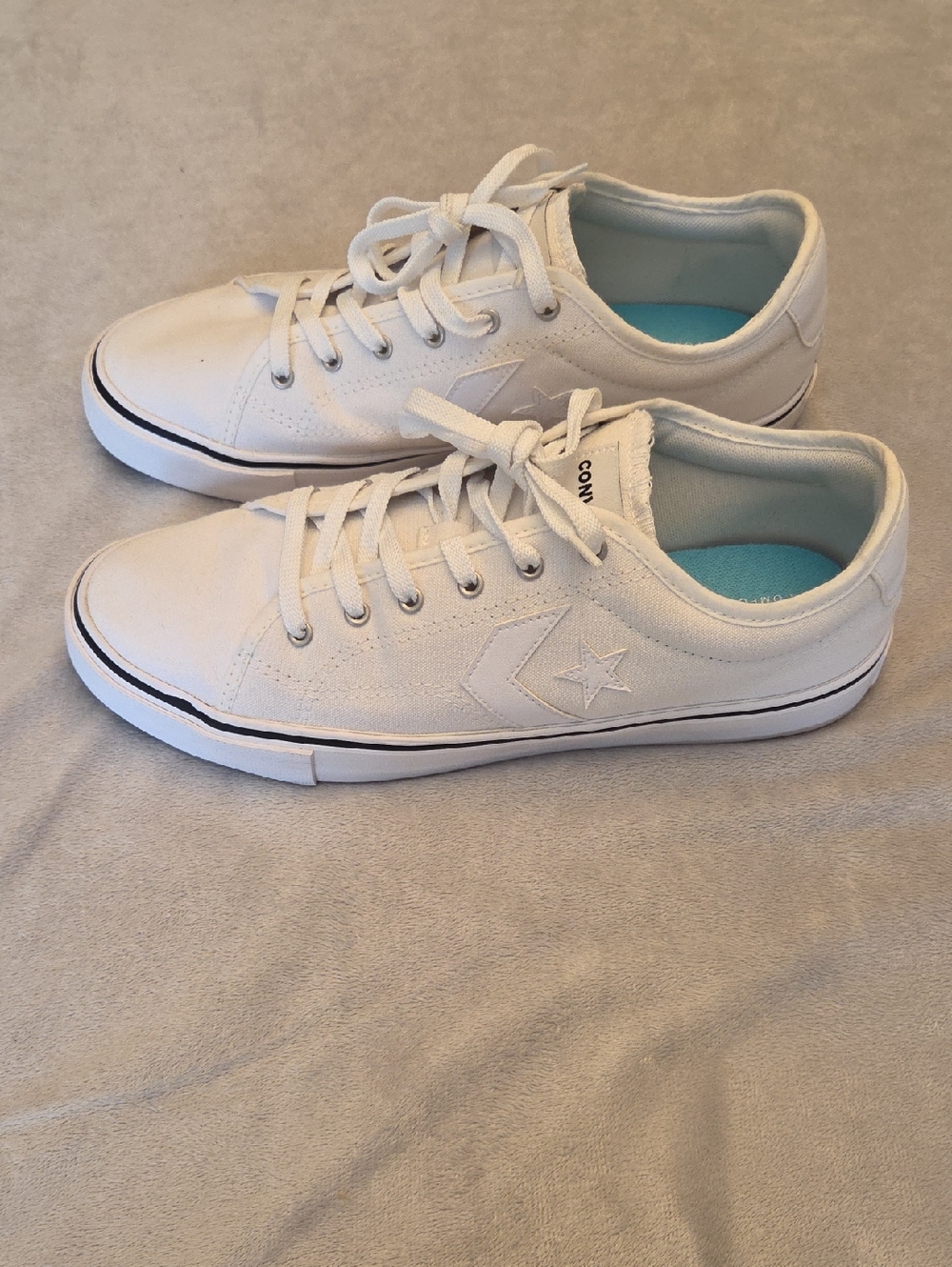 As New, Men's White Converse, Size 10.5